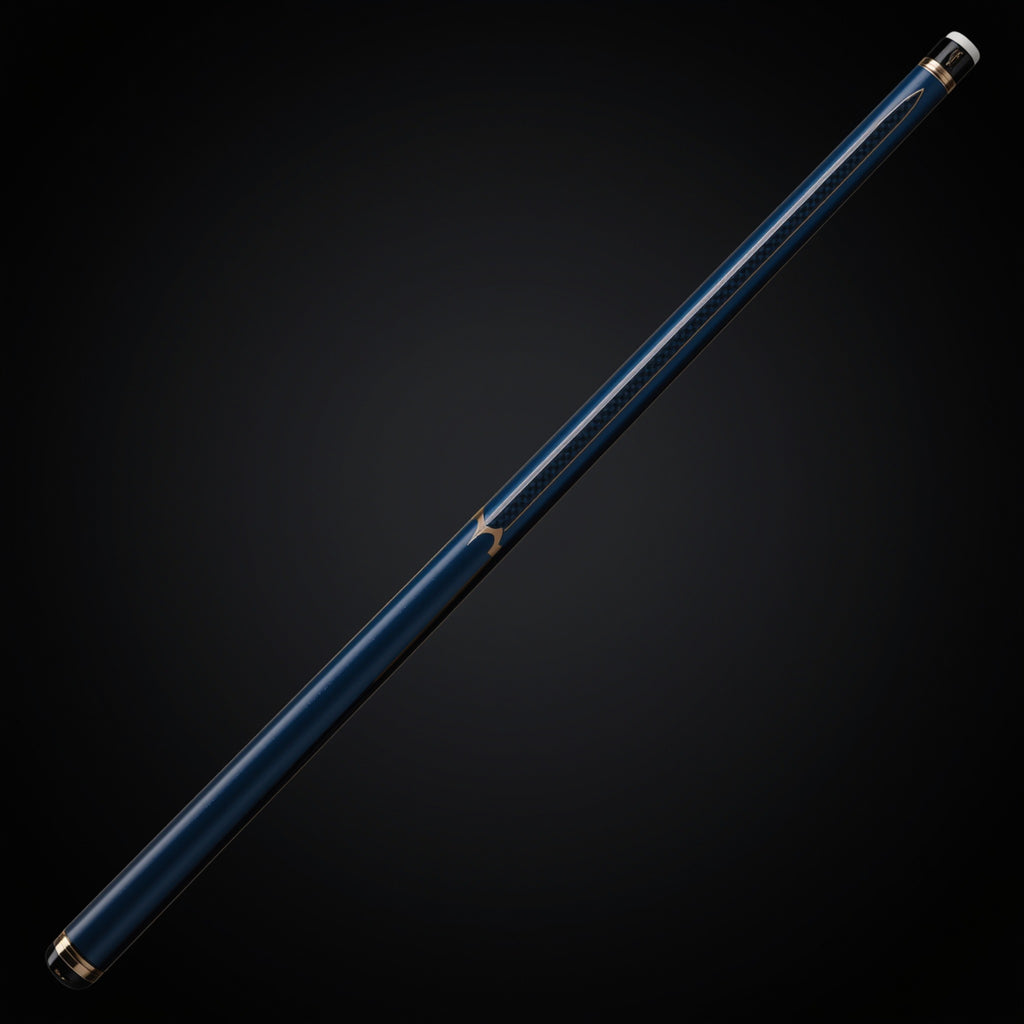 142 Collection’s 10K Deep Blue Pool Cue detail studio image